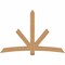 Ekena Millwork Alberta Smooth Timber Gable Bracket, Western Red Cedar, 84"W x 56"H x 5 1/2"D x 5 1/2"F, 16/12 Pitch GBW084X56X0606ALB00SWR - alternate 1